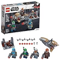 LEGO Star Wars Mandalorian Battle Pack 75267 Mandalorian Shock Troopers and Speeder Bike Building Kit; Great Gift Idea for Any Fan of Star Wars: The Mandalorian TV Series (102 Pieces)
