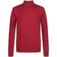 Calvin Klein Boys' Pullover Turtleneck Sweater, Logo Detailing, Ribbed Neckline & Cuffs