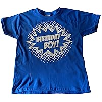 Boys Birthday Boy Superhero Comic Book Hero T-Shirt