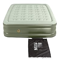 Coleman SupportRest Double-High Air Mattress for Indoor or Outdoor Use, Easily Inflatable Airbed with Plush Top & Carry Bag, Queen & Twin Options Available