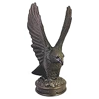 EMSCO Group Freedom Eagle Statue – Natural Bronze Appearance – Made of Plastic Resin – 32” Height