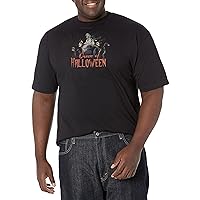 Disney Big & Tall Villains Queen of Halloween Men's Tops Short Sleeve Tee Shirt, Black, 5X-Large