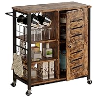 Storage Cabinet with Charging Station and Wheels, 31.5