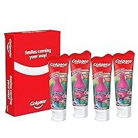Colgate Kids Toothpaste with Anticavity Fluoride, Trolls, ADA-Accepted, 4.6 Ounce Tube, 4 Pack