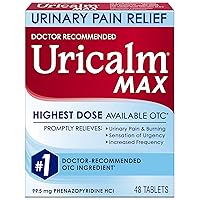 Max - Maximum Strength - Prompt Relief of UTI Pain, Burning, Urgency & Increased Frequency - 48 Count