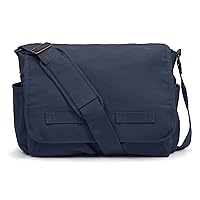 Classic Vintage Messenger Bag - Original Heavyweight Cotton Canvas Shoulder Bag with Upgraded Features