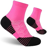 Cycling Socks Running Socks for Men Women Compression Cushioned Padded Tennis Golf Athletic Ankle Crew Socks