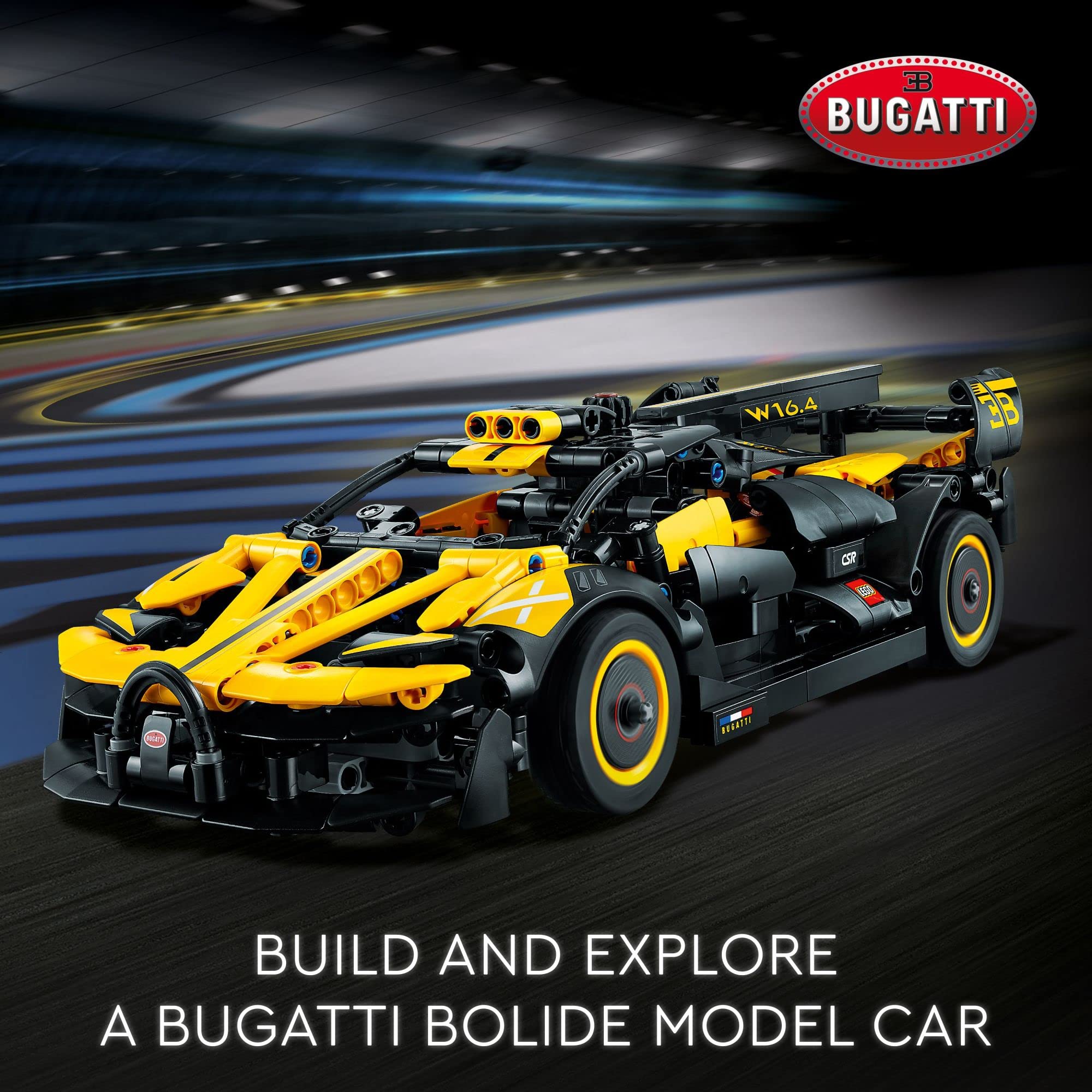 LEGO Technic Bugatti Bolide Racing Car Building Set 42151 - Model and Race Engineering Toy for Back to School, Collectible Sports Car Construction Kit for Boys, Girls, and Teen Builders Ages 9+