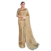 Elina fashion Sarees For Women Banarasi Art Silk Woven Saree || Indian Wedding Gift Sari with Unstitched Blouse