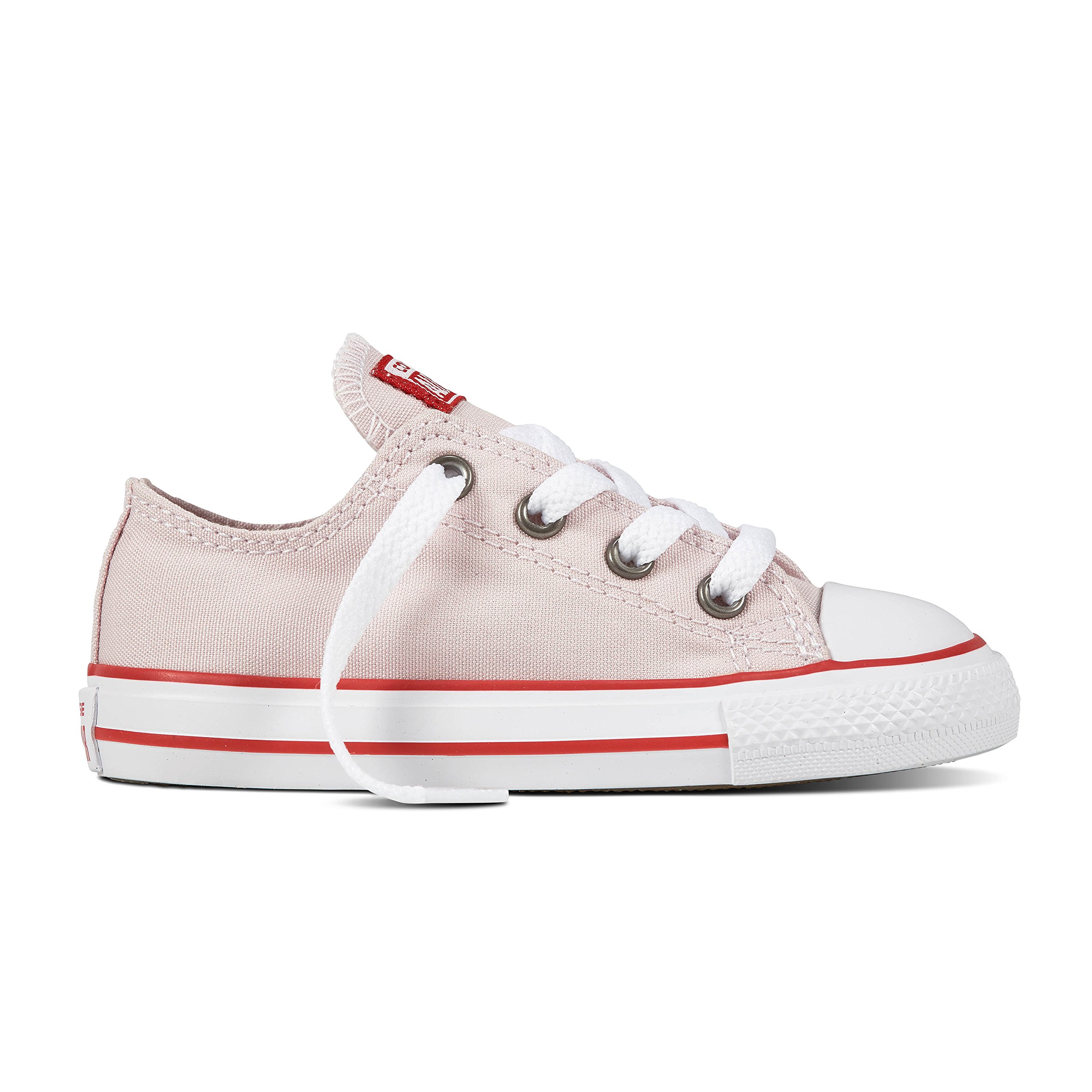 Converse Kids Baby Girl's Chuck Taylor All Star Ox (Infant/Toddler) Barely Rose/Enamel Red/White 5 Toddler M