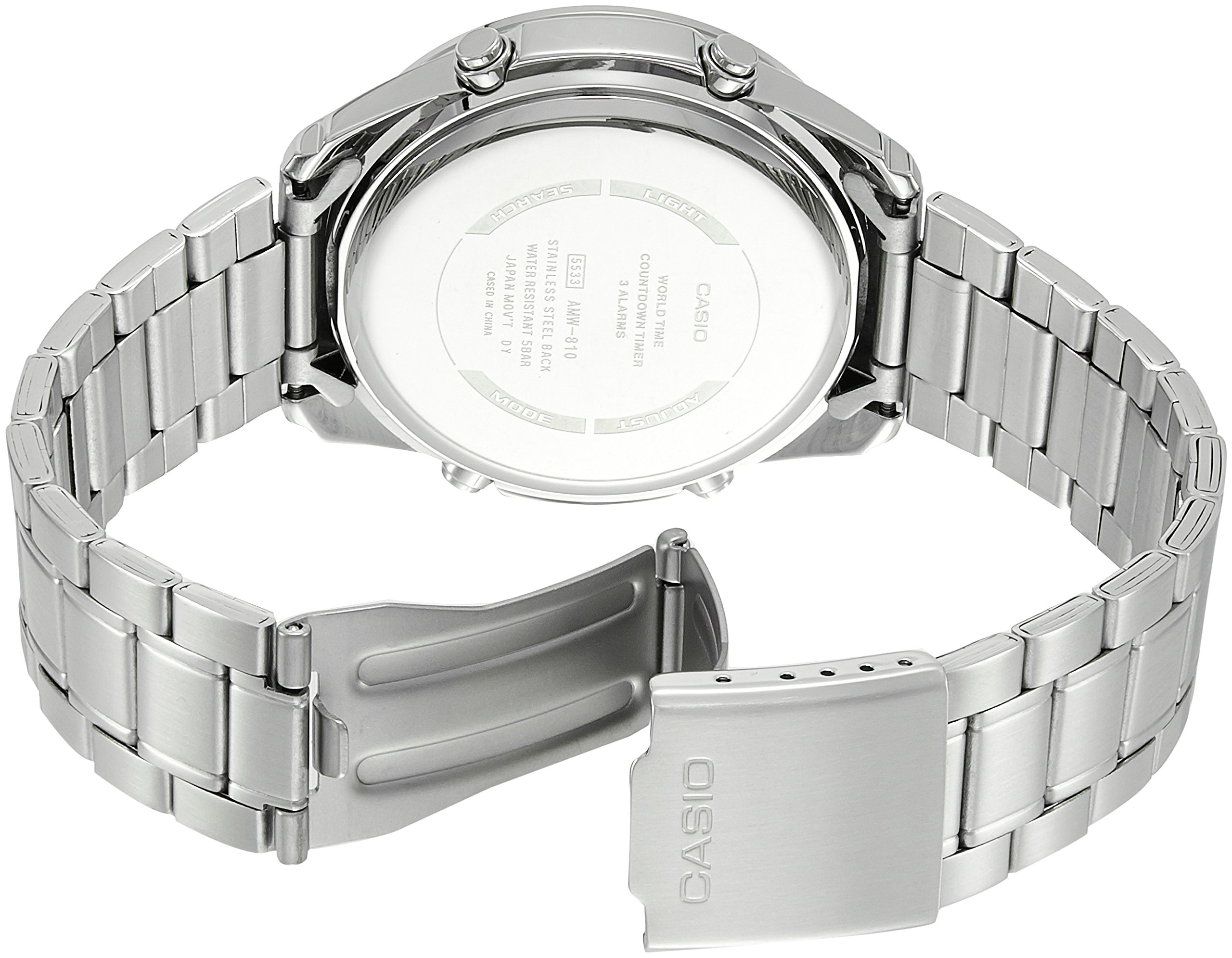 Casio AMW810D-1AV Men's Stainless Steel Active Dial Watch