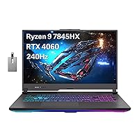 Asus ROG Strix G17 17.3'' QHD 240Hz Gaming Laptop, AMD Ryzen 9-7845HX, NVIDIA GeForce RTX 4060, 32GB DDR5, 2TB PCIe SSD, RGB Backlit Keyboard, Wi-Fi 6E, Win 11, Gray, 32GB Hotface USB Card