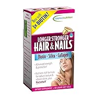 Longer, Stronger Hair and Nails 60-Count (Pack 2)