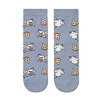 Conte Women's Cotton Socks with Cute Patterns Happy