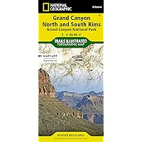 Grand Canyon, North and South Rims [Grand Canyon National Park] (National Geographic Trails Illustrated Map)