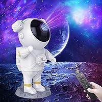 Astronaut Star Projector, Galaxy Projector Night Light, Astronaut Starry Nebula Ceiling Projection Lamp with Timer & Remote, Christmas Gift for Kids Adult for Bedroom, Room Decor, Party, Gaming Room