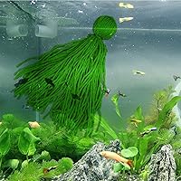 Fish Breeder Spawning Mop for Fish Tank, Floating Fish Breeding Mop for Egg Laying, Decorative Aquarium Grass (Army Green)