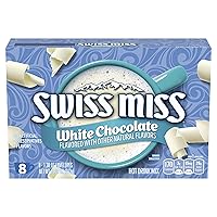Swiss Miss White Chocolate Flavored Hot Drink Mix, 8 Count Drink Mix Packets