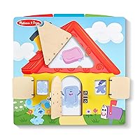 Melissa & Doug Blue’s Clues & You! Wooden Activity Board with Clue Cards - Blue's Clues Lift The Flap Toy For Kids Ages 3+ - FSC-Certified Materials