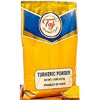 TAJ Premium Indian Turmeric Haldi Powder, Curcumin Ground, (14 Ounce)
