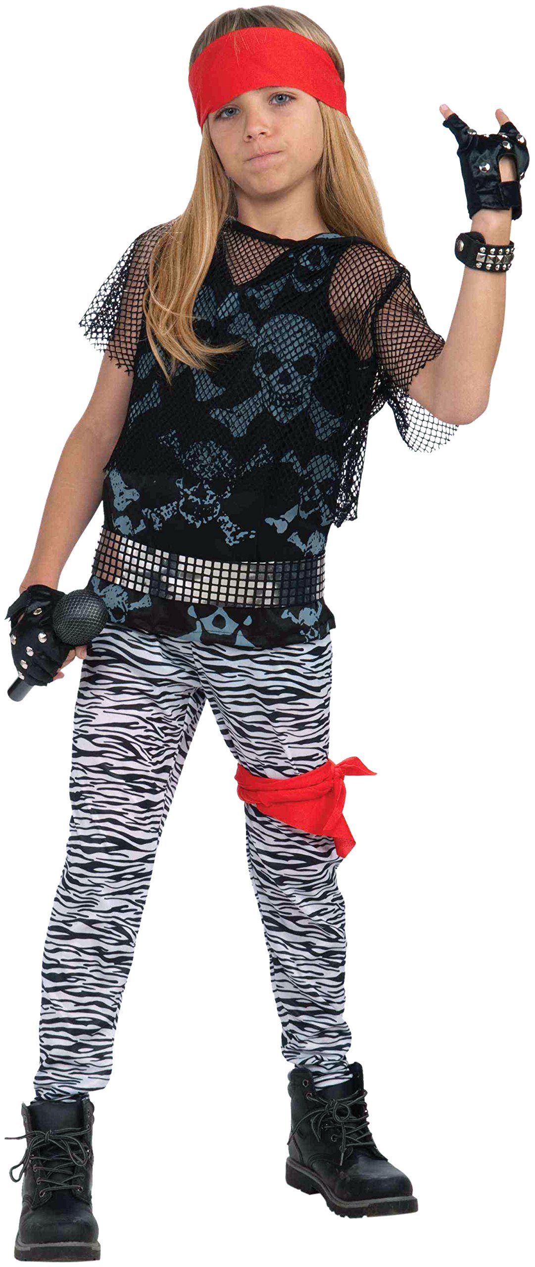 80's Rock Star Child Boy's Costume, Medium