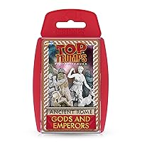 Top Trumps Ancient Rome - Gods and Emperors Classic Card Game, learn about Neptune, Vesta, Nero and Hercules in this educational pack, gift and toy for players aged 6 plus