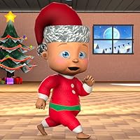 Naughty Santa Baby Simulator 3D Games - Virtual Baby Prank Christmas Games for Kids