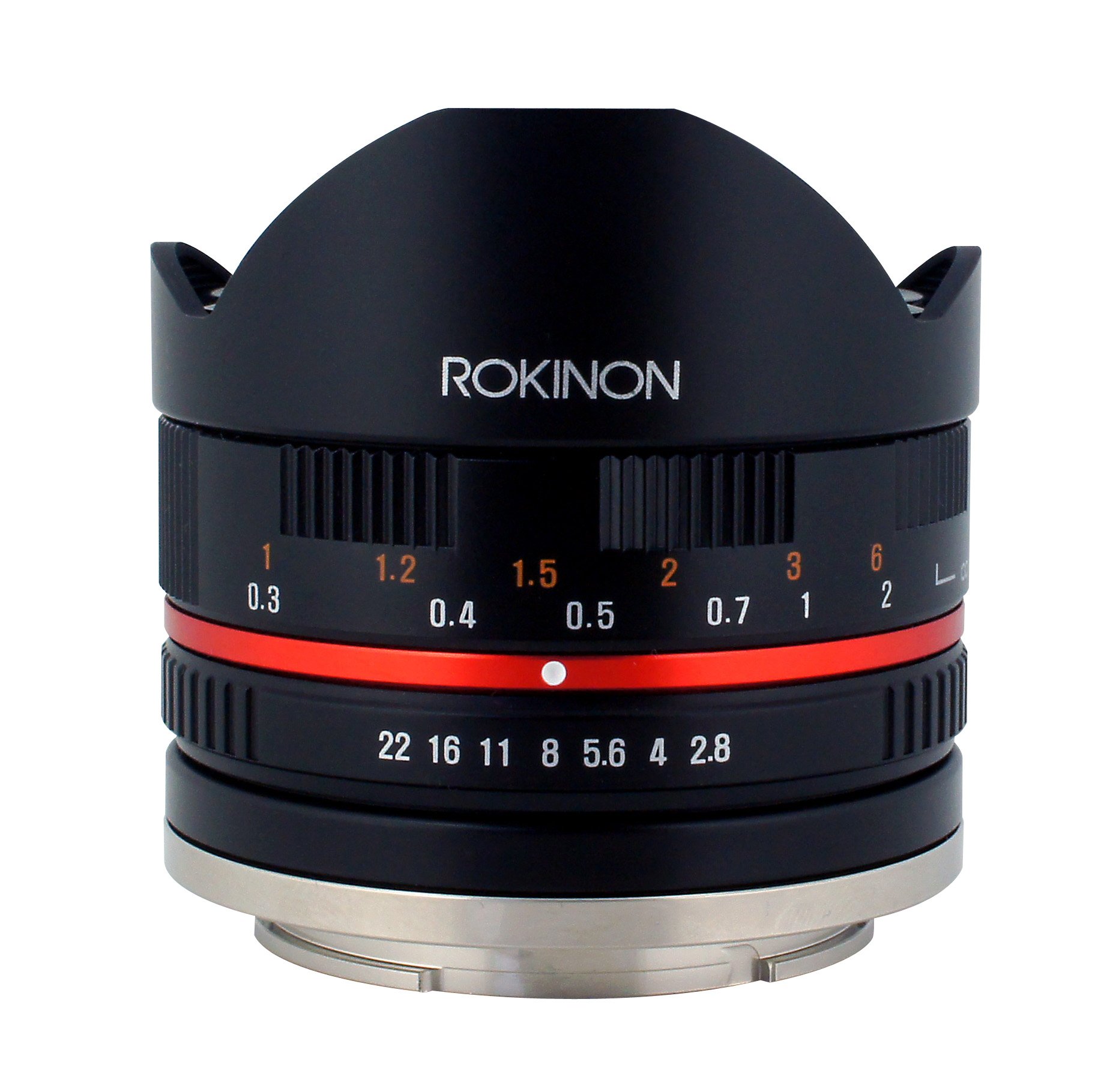 Rokinon 8mm F2.8 UMC Fisheye II (Black) Lens for Fuji X Mount Digital Cameras (RK8MBK28-FX)