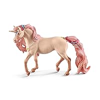 Schleich bayala Decorated Unicorn Mare Figurine - Unicorn Mare with Glitter and Rhinestone Details, Highly Durable Imaginative Animal Toy for Boys and Girls, Gift for Kids Ages 5+