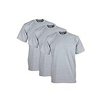 Men's 3-Pack Heavyweight Cotton Short Sleeve Crew Neck T-Shirt