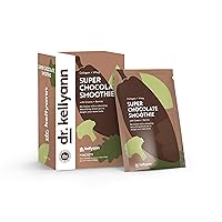 Dr. Kellyann Super Chocolate Smoothie – Supercharged Collagen + Protein Shakes, Keto + Paleo Friendly, Supports Skin, Hair + Gut, 7 Pack