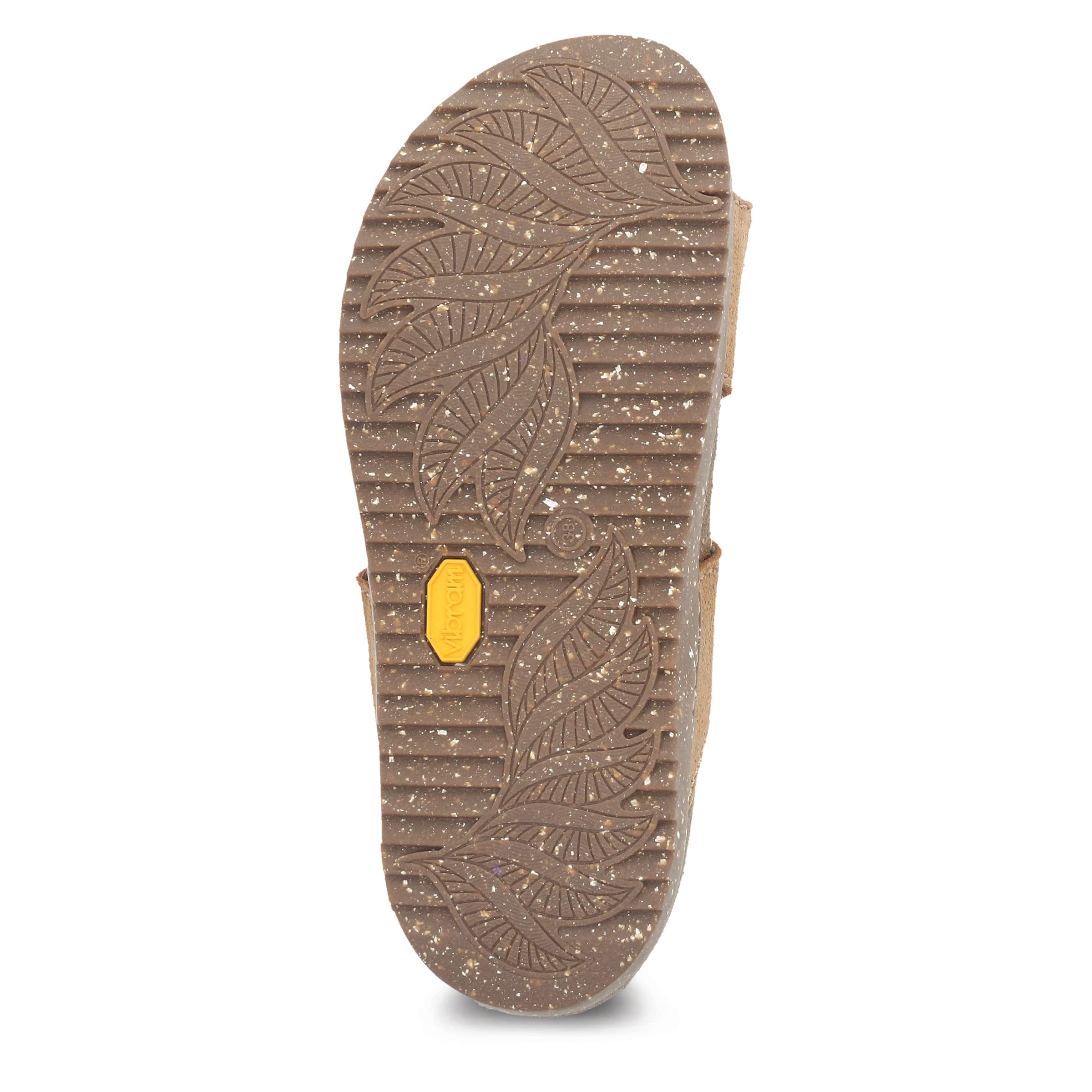 Dansko Dayna Double Buckle, Slip-On Suede Sandal for Women – Cushioned, Contoured Cork midsole for Comfort and Shock Absorption – Vibram ECOSTEP EVO Rubber Outsole For Long-Lasting Wear