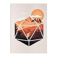 Glassstaff Birthday Greeting Card with d20 dice envelope for Dungeons and Dragons - DnD Dice postcard gift dnd birthday decorations dnd gifts for men, women and dm/gm dungeon master