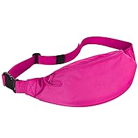 Amscan Bright Pink 8.5 Inch x 10.5 Inch Spacious & Stylish Plastic and Polyester Fanny Pack Waist Bag for Trick or Treat Essentials and Party Accessories