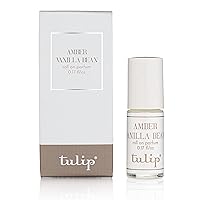 Tulip Perfume Classic Roll On Eau De Parfum, Amber Vanilla Bean, 0.6 Ounce (RO AVB)