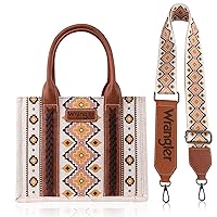Wrangler Aztec Tote Bag for Women Boho Shoulder Purses and Western Handbags