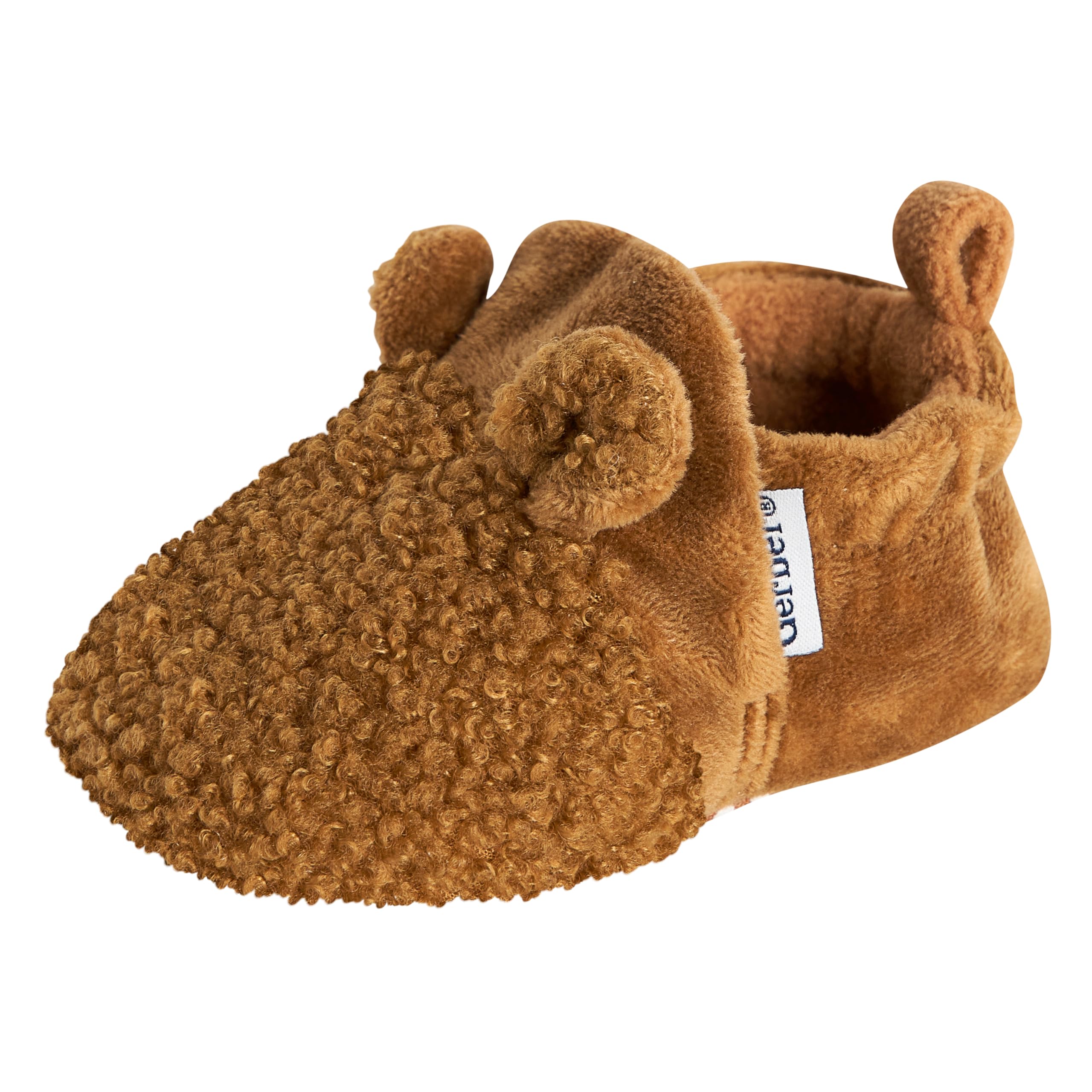 Gerber Unisex-Baby Fleece Lined Non Skid Soft Slipper Booties with Ears