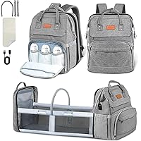 Diaper Bag Backpack, Diaper Bag with Changing Station Baby Diaper Bags for Boys Girls Portable Large Capacity