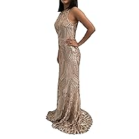 Elegant Gold/Gray/Navy/Wine Sequins Long Prom Dress