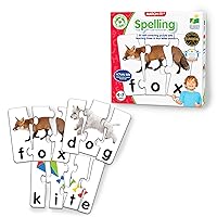 The Learning Journey: Match It! - Spelling - 20 Piece Self-Correcting Spelling Puzzle Three and Four Letter Words Montessori Learning Girl Boys Gifts Ages 4,5,6,7,8-Year-Olds - Award Winning Toys