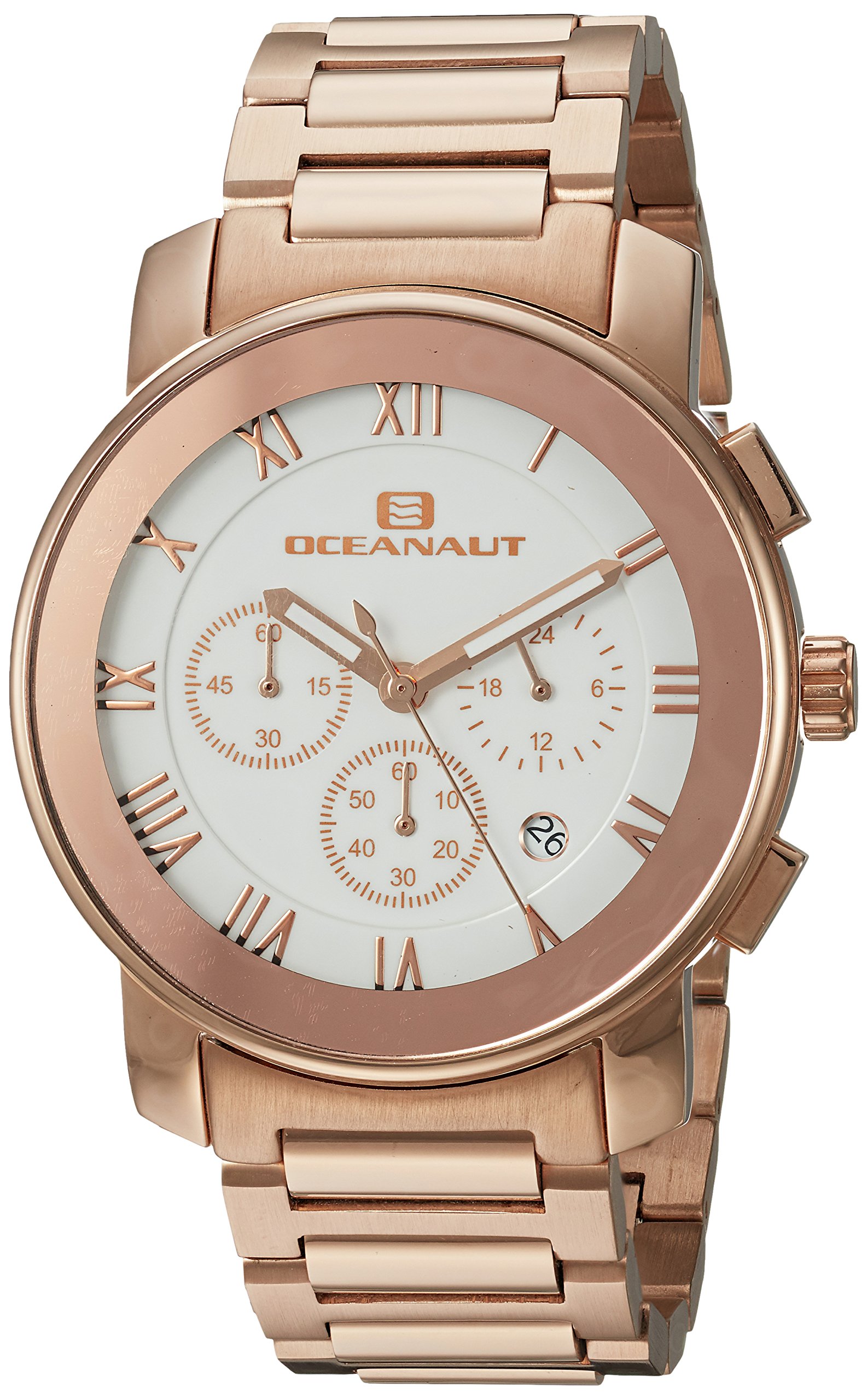 Oceanaut Men's OC0334 Riviera Analog Display Analog Quartz Rose Gold Watch