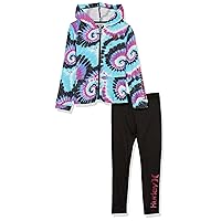 Hurley baby-girls Hoodie and Joggers 2-piece Outfit Set