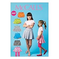 McCall Pattern Company M6918 Children's/Girls Skorts, Size CCE