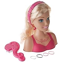 Barbie Styling Head Blonde Hair, 7 Pieces