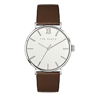 Ted Baker Phylipa Gents Brown Leather Strap Watch (Model: BKPPGS2159I)