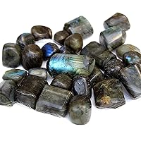 Jet Labradorite Tumbled Stone 100 Grams Approx. 0.75