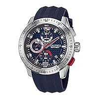 Nautica Men's NAPNSF108 NST 101 Grey/Blue/Blue Silicone Strap Watch