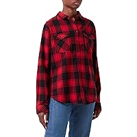 Brandit Ladies Amy Flanell Shirt Red/Black Size S