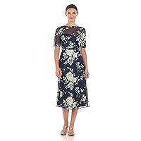 JS Collections Women's Josephine A-line Midi Dress