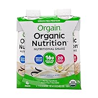 Nutri Shake Sweet Vanilla Bean Organic, 11 Fl Oz, 4 Pack